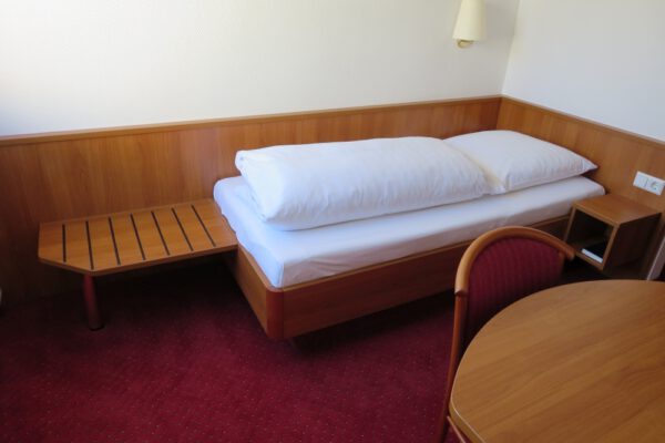 Single Bed with Headboard in Classic Style – Overnight Stay in Stuttgart